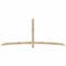 Ekena Millwork Bellingham Rough Sawn Timber Gable Bracket, Douglas Fir, 108"W x 45"H x 2"D x 4"F, 10/12 Pitch GBW108X45X0204BEL00RDF - alternate 1